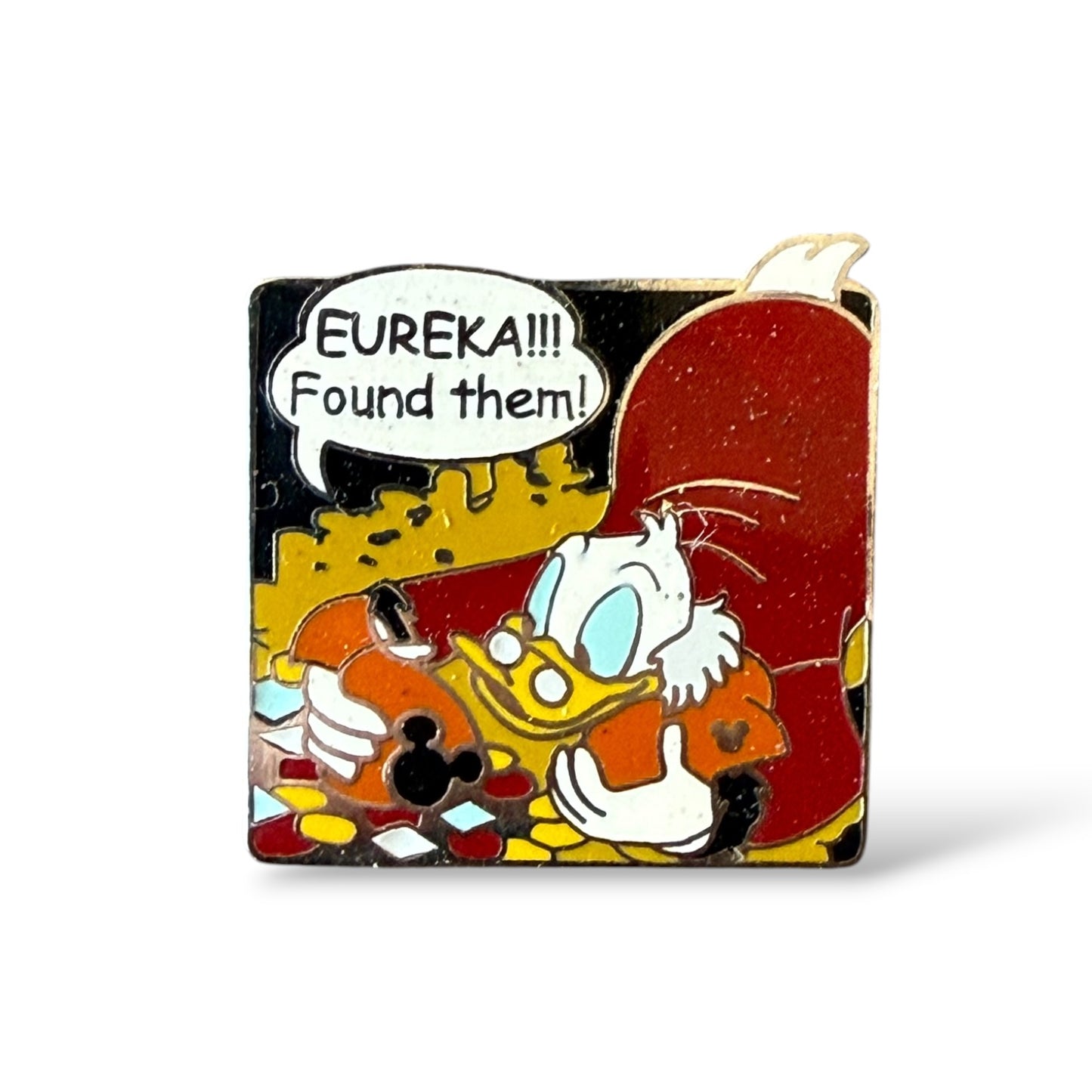 Cast Lanyard Scrooge McDuck Comic EUREKA! Found Them! Hidden Mickey Pin