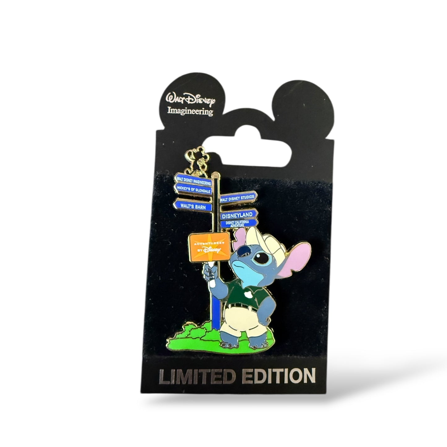 WDI Adventures By Disney Stitch Street Sign Pin