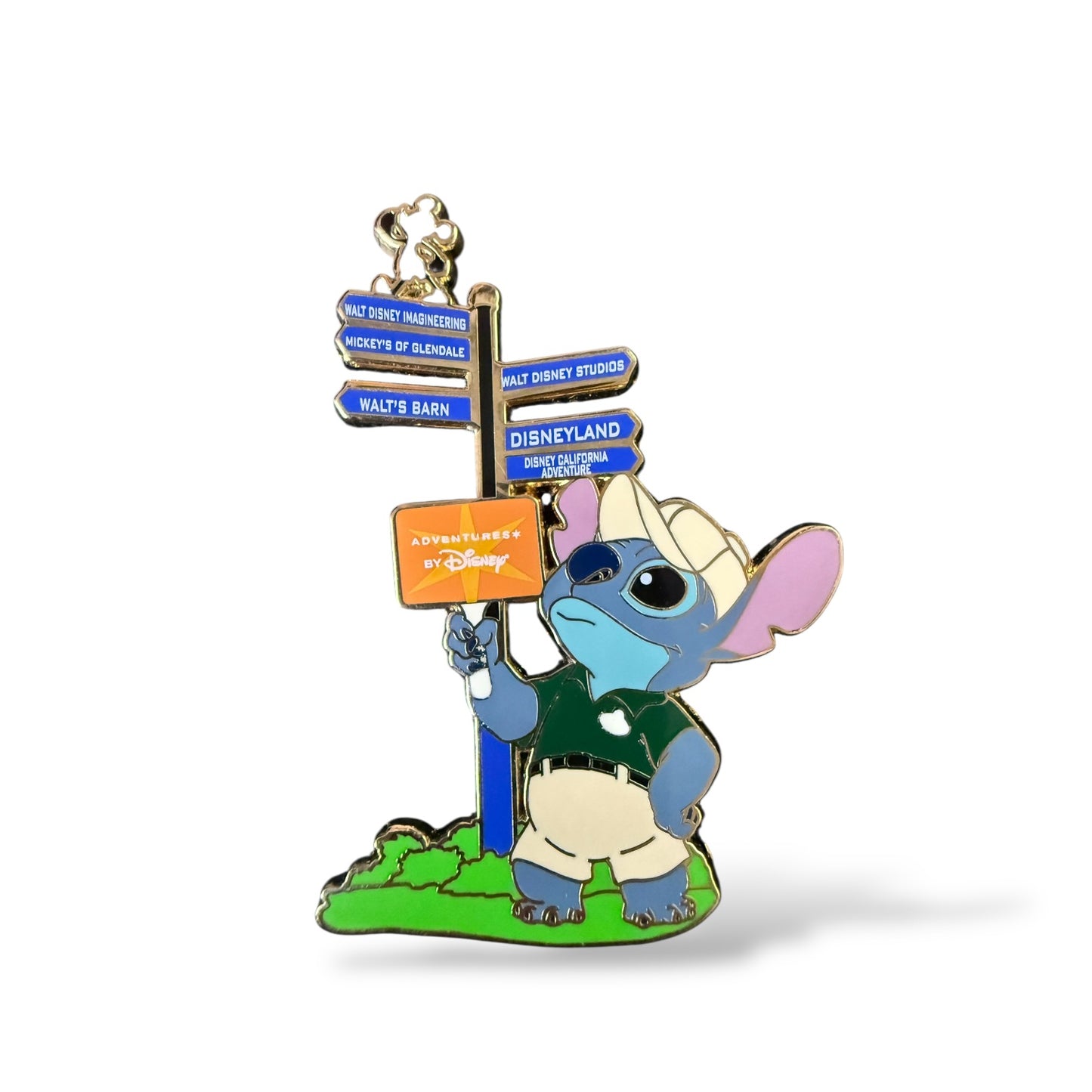WDI Adventures By Disney Stitch Street Sign Pin