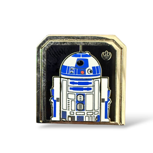 Cast Lanyard Star Wars Droids R2-D2 Hidden Mickey Pin