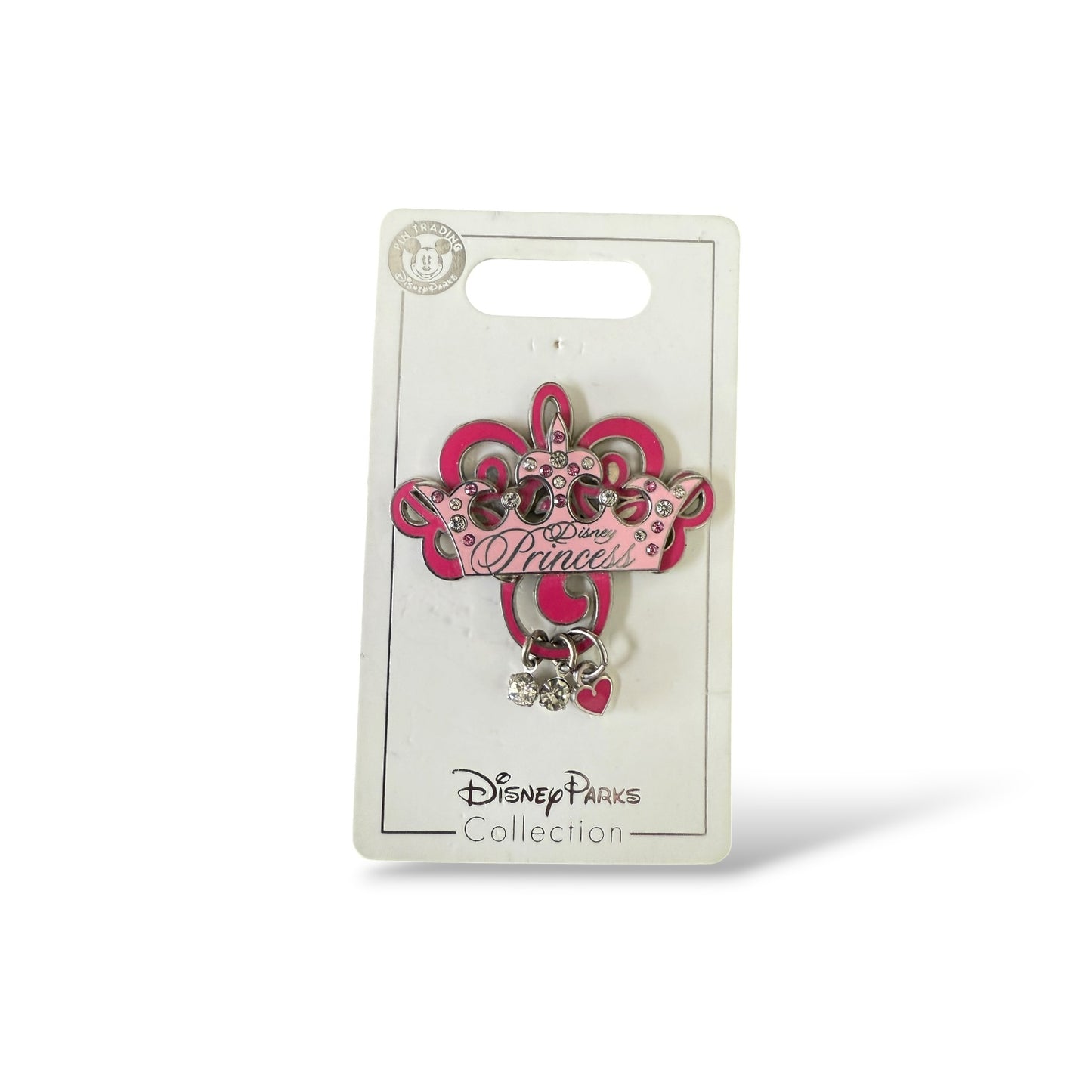 Disney Parks Disney Princess Jeweled Crown with Charm Dangles Pin