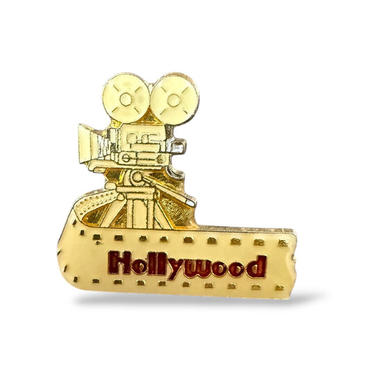 Vintage Hollywood Movie Camera Pin