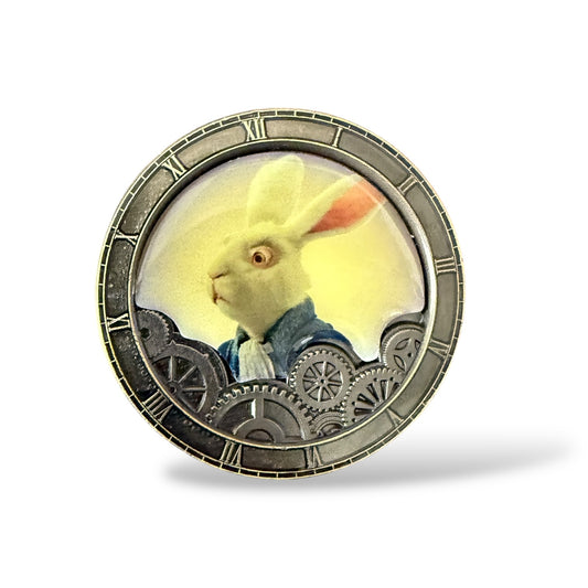 Disney Parks Alice Through the Looking Glass Mystery White Rabbit Pin