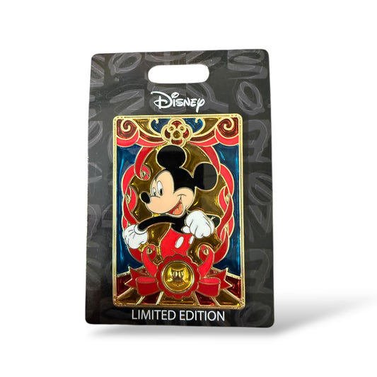 Monogram Fab 6 Stained Glass Mickey Mouse Pin