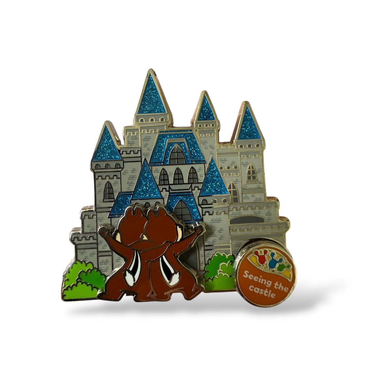 WDW Magic Hap-Pins Magical Experience Seeing the Castle Chip n' Dale Pin