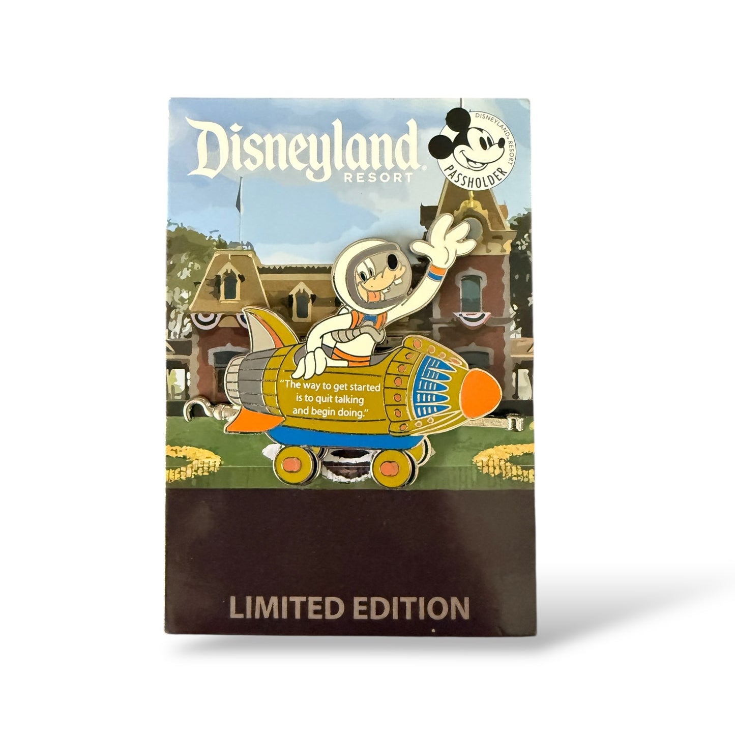 DLR Annual Passholder Quote Train Goofy Space Train Pin