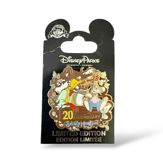 WDW Splash Mountain 20th Anniversary Brer Fox and Brer Rabbit Pin