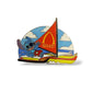 Disney Parks Aulani Stitch on Catamaran Pin