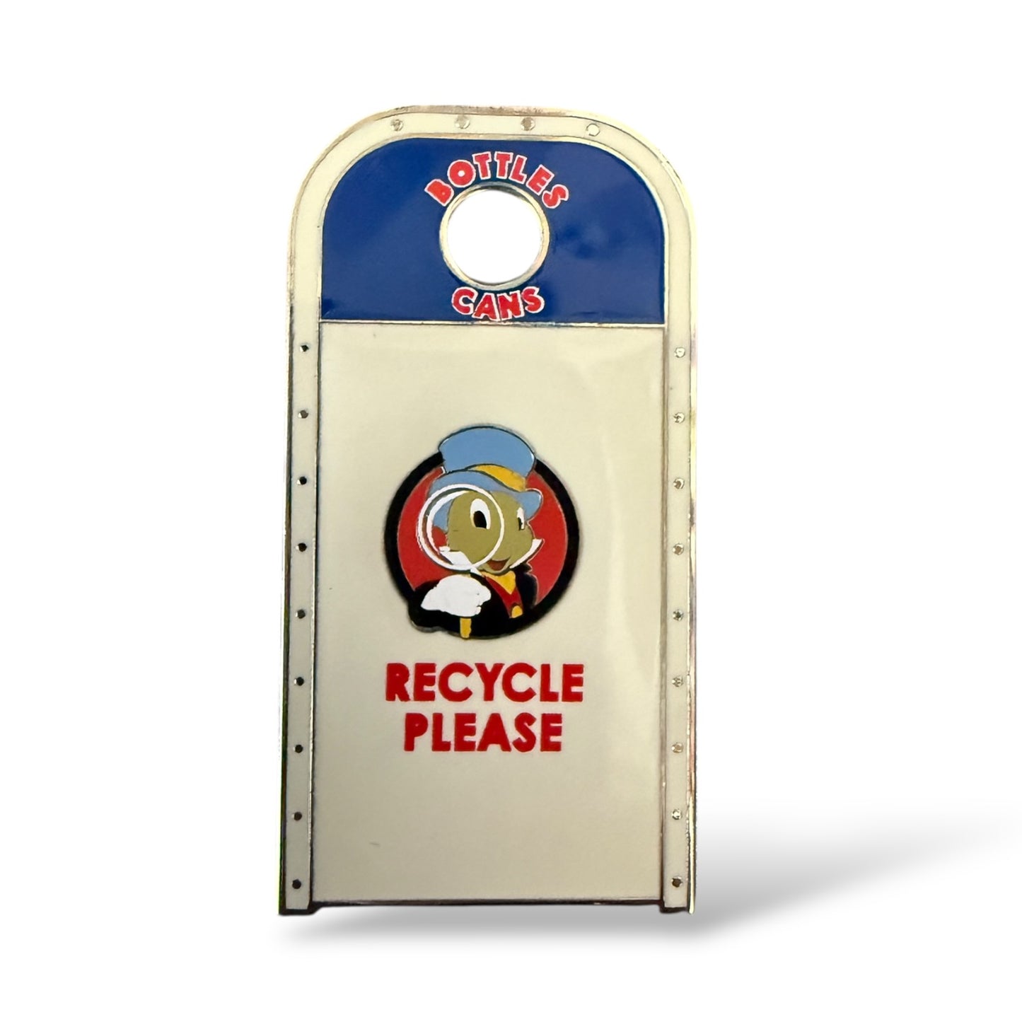 WDI Recycling Bins ToonTown White Pin