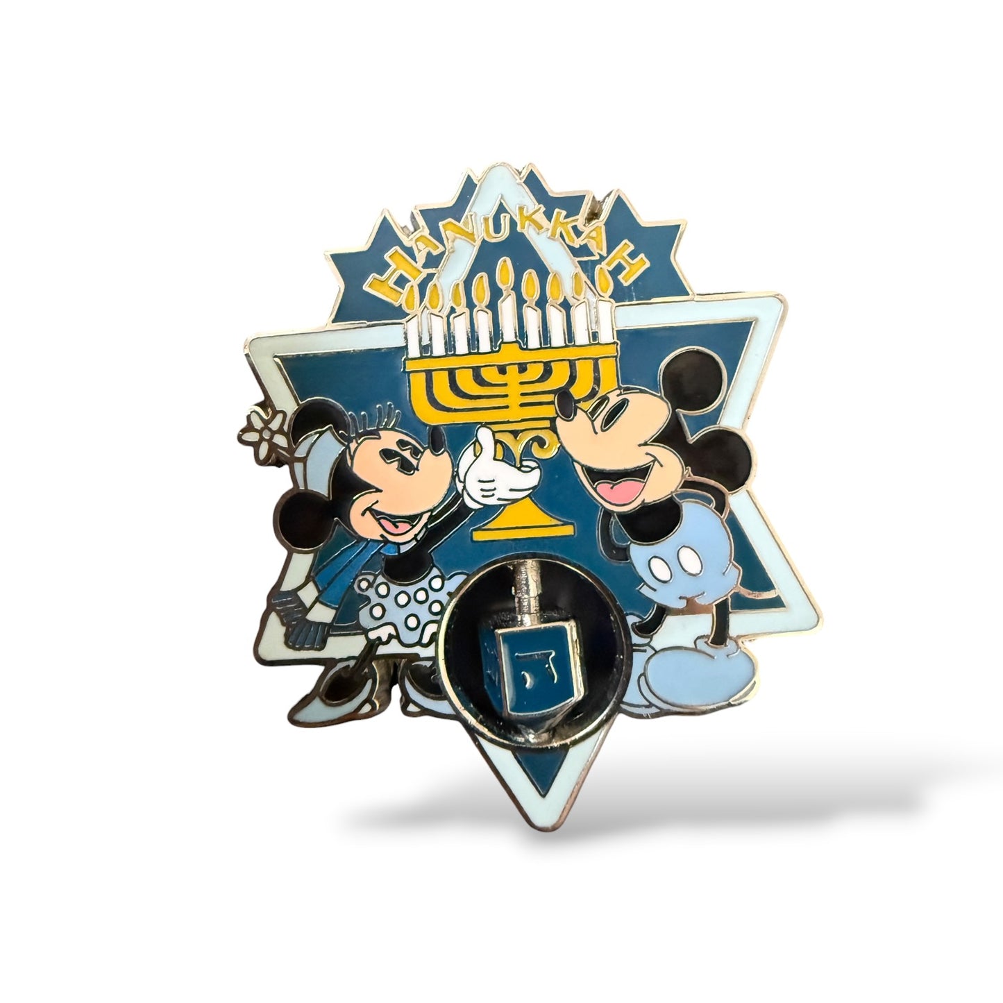 Disney Parks Hanukkah 2010 Mickey and Minnie Pin