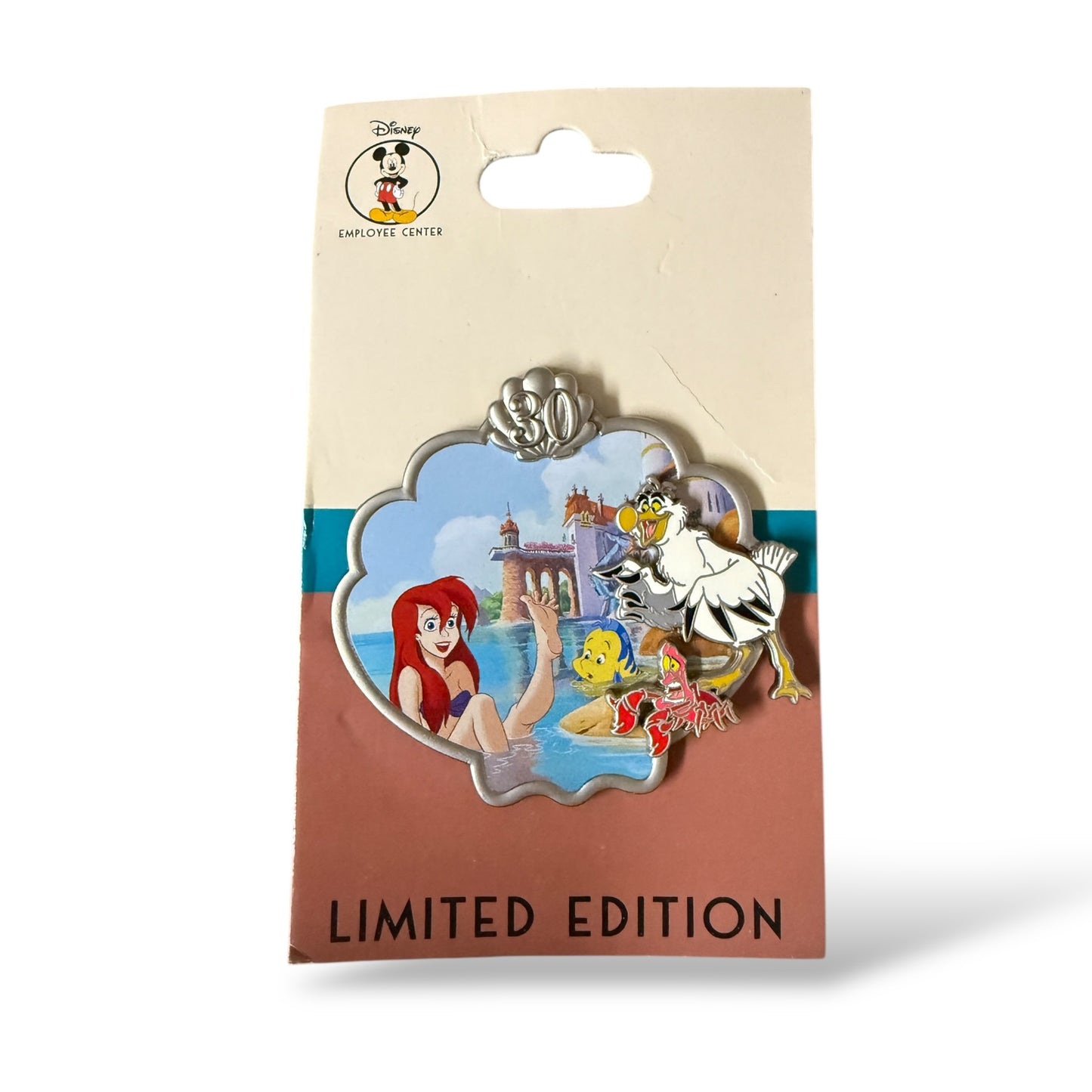 DEC The Little Mermaid 30th Anniversary Ariel, Scuttle, and Sebastian Pin
