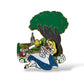 UKDS Alice Sitting under tree with Butterfly Pin