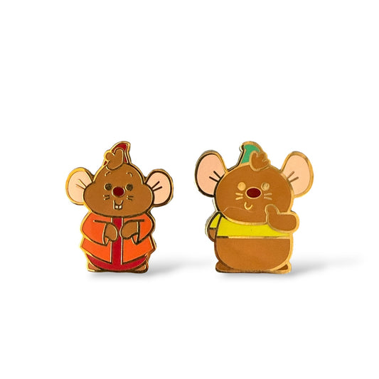 Disney Store Duos Jaq and Gus Pin Set
