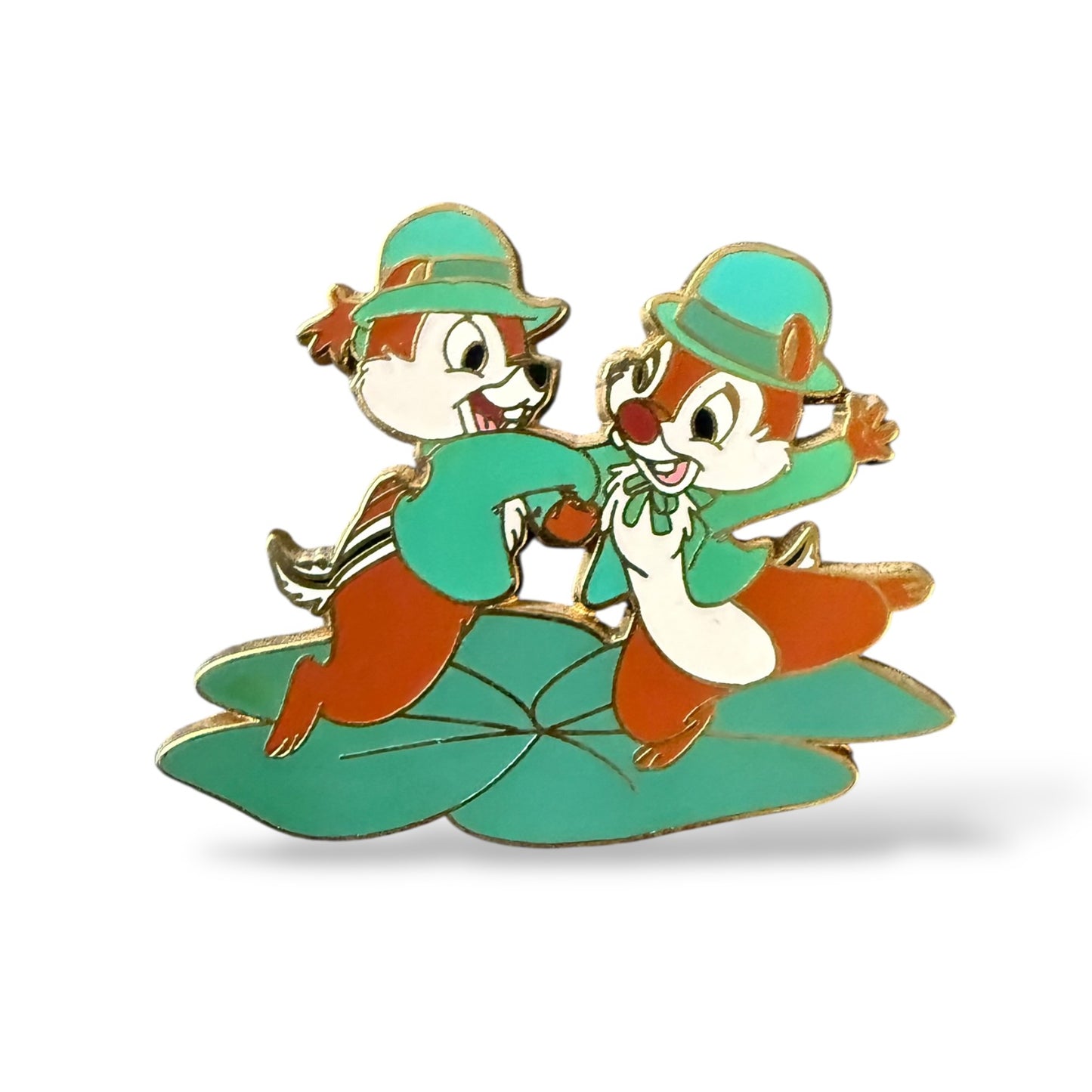 Disney Parks Holiday Booster Chip n' Dale Celebrating St. Patrick's Day Pin
