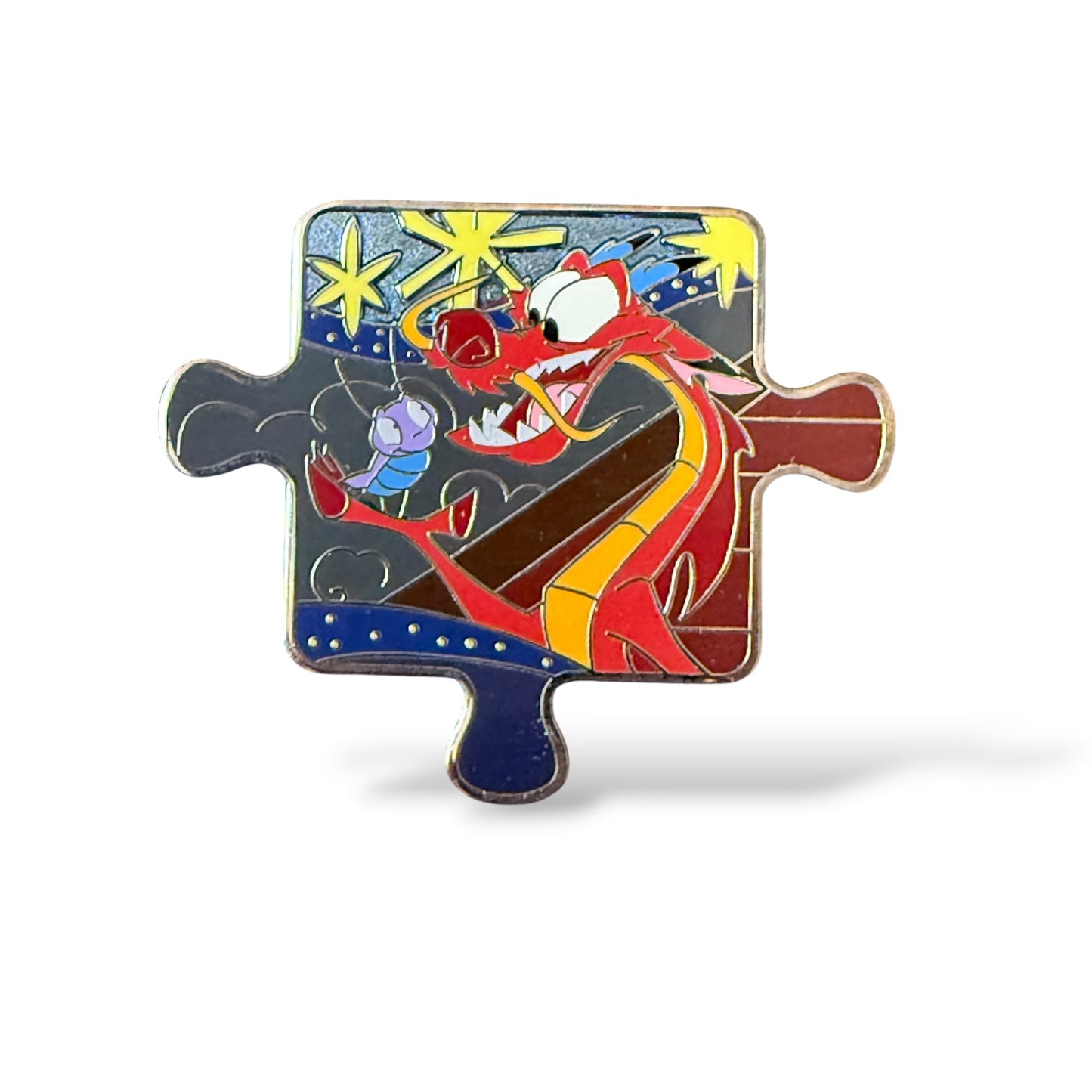 Disney Parks Mulan Character Connection Mystery Mushu and Cri-Kee Pin
