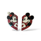 Disney Store Mickey and Minnie Heart Pin Set