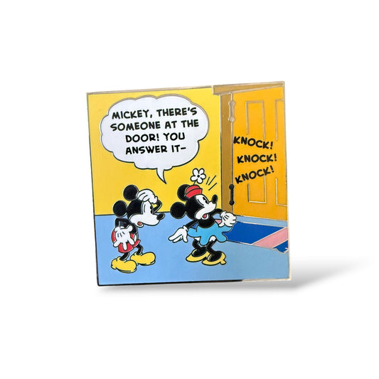 Disney Parks Mickey Comic Mystery Someone at the Door Pin
