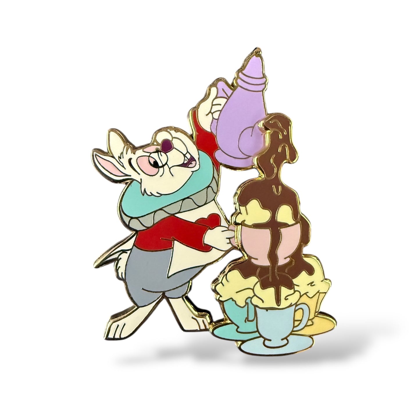 DSSH The Mad Ice Cream Party White Rabbit Pin