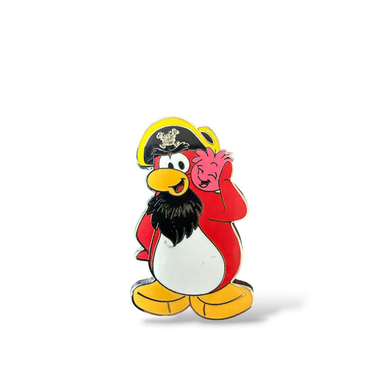 Disney Parks Club Penguin Mystery Rockhopper Penguin with a Pink Puffle Pin