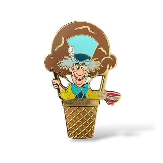 DSSH Ice Cream Balloon Mad Hatter Pin