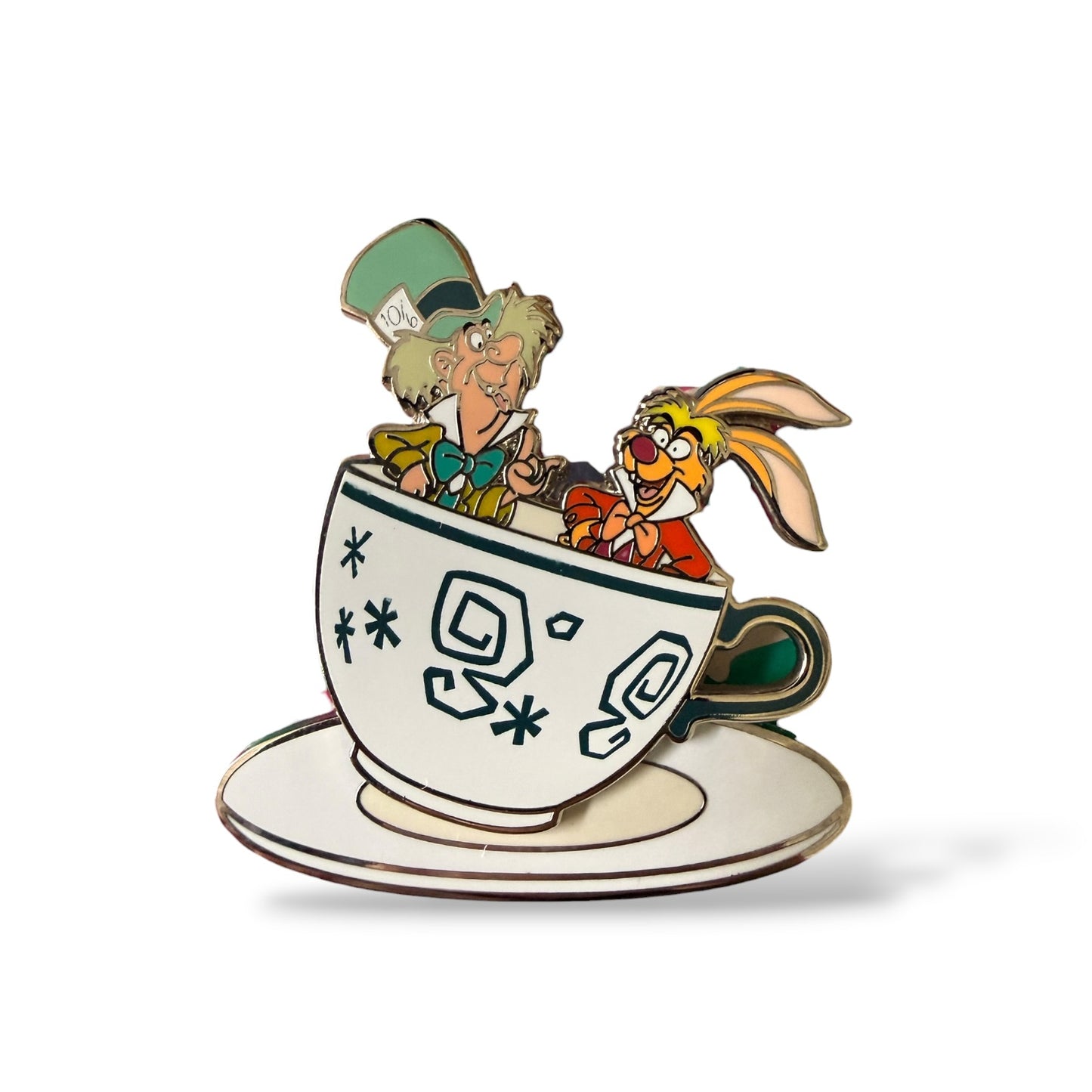 WDW Annual Passholder Quarterly Alice in Wonderland Mad Hatter and March Hare Teacup Pin