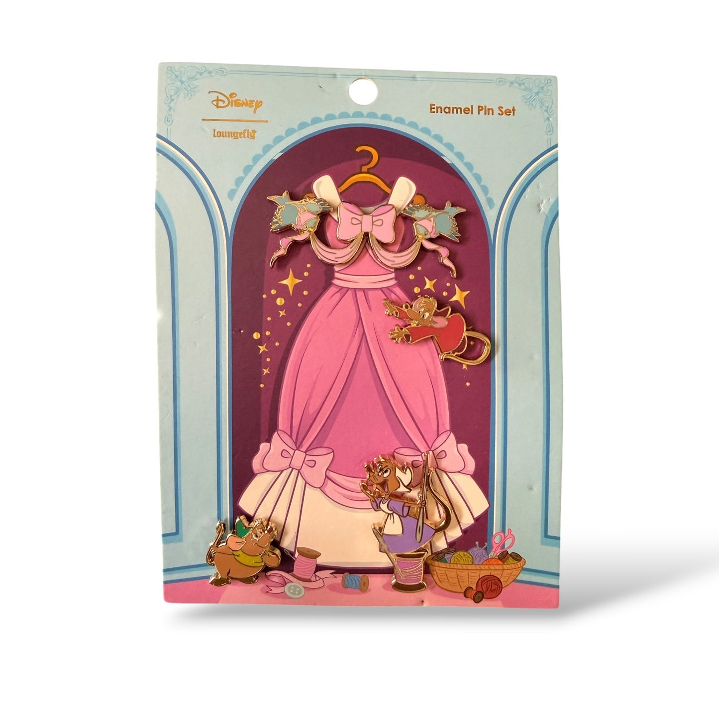 Loungefly Cinderella 70th Anniversary Pin Set
