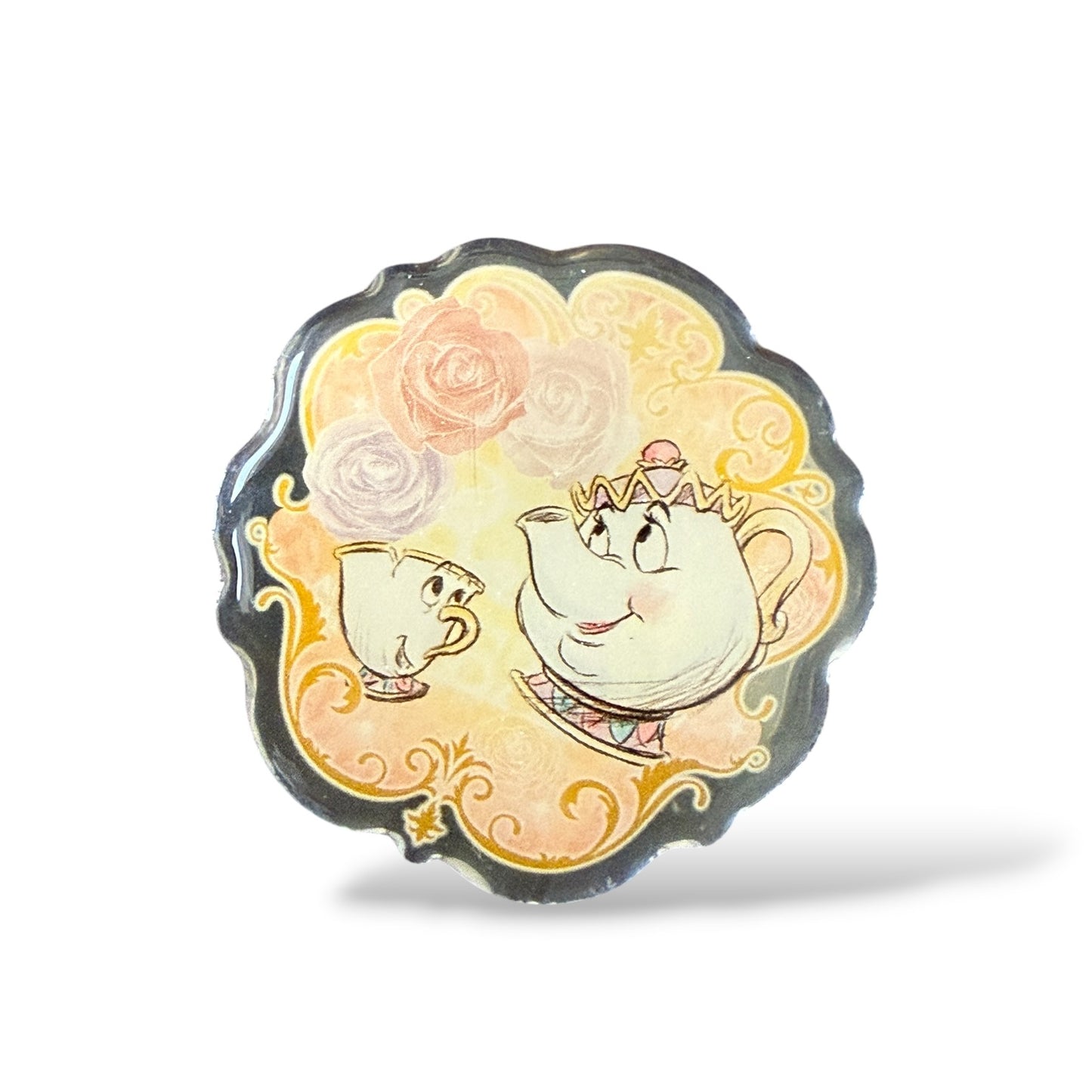 JDS Skater Beauty and The Beast Mystery Mrs. Potts and Chip Pin