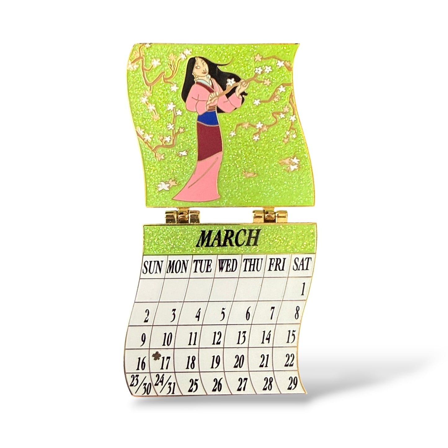 DSSH Princess Calendars Mushu and Mulan Pin