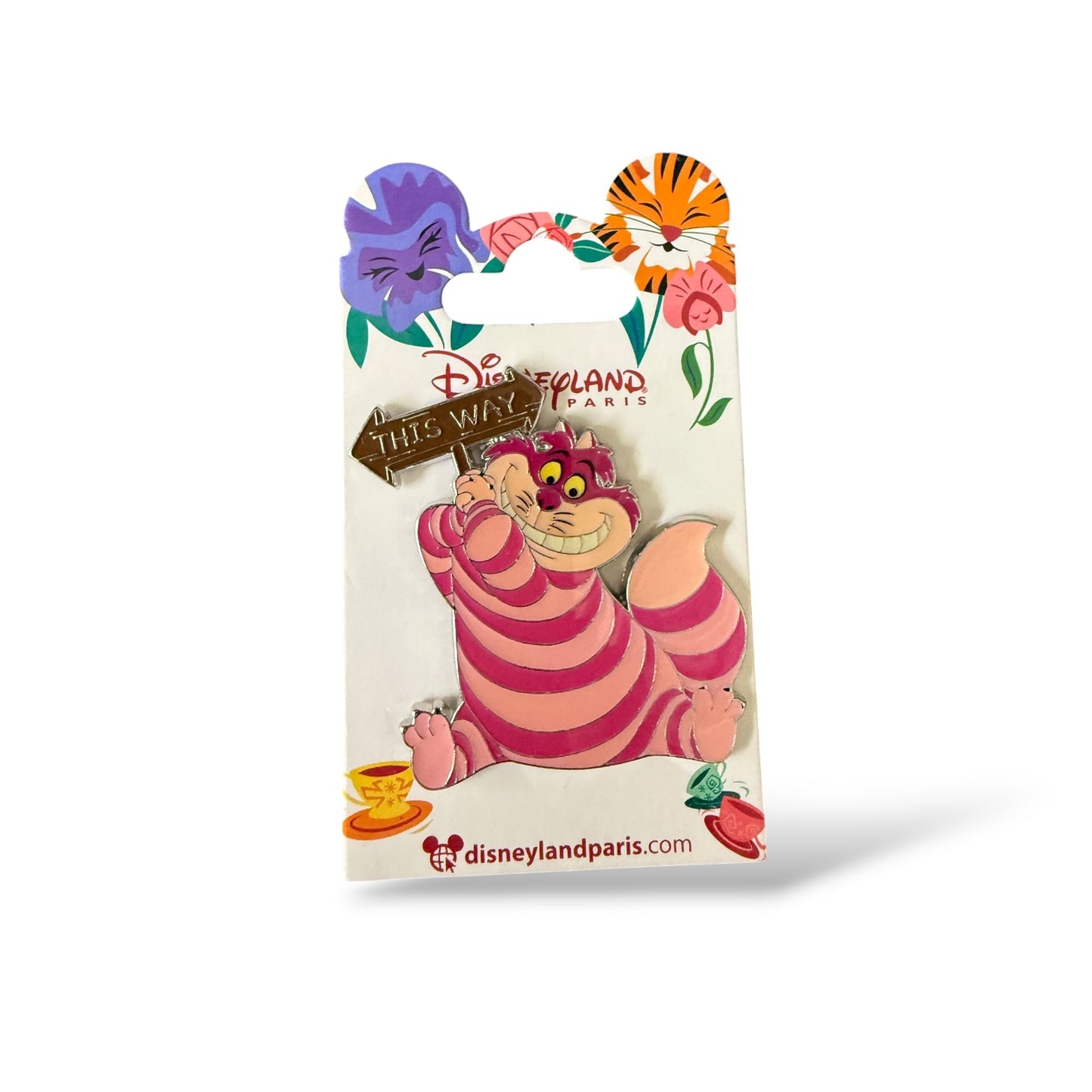 DLRP Cheshire Cat This Way Pin