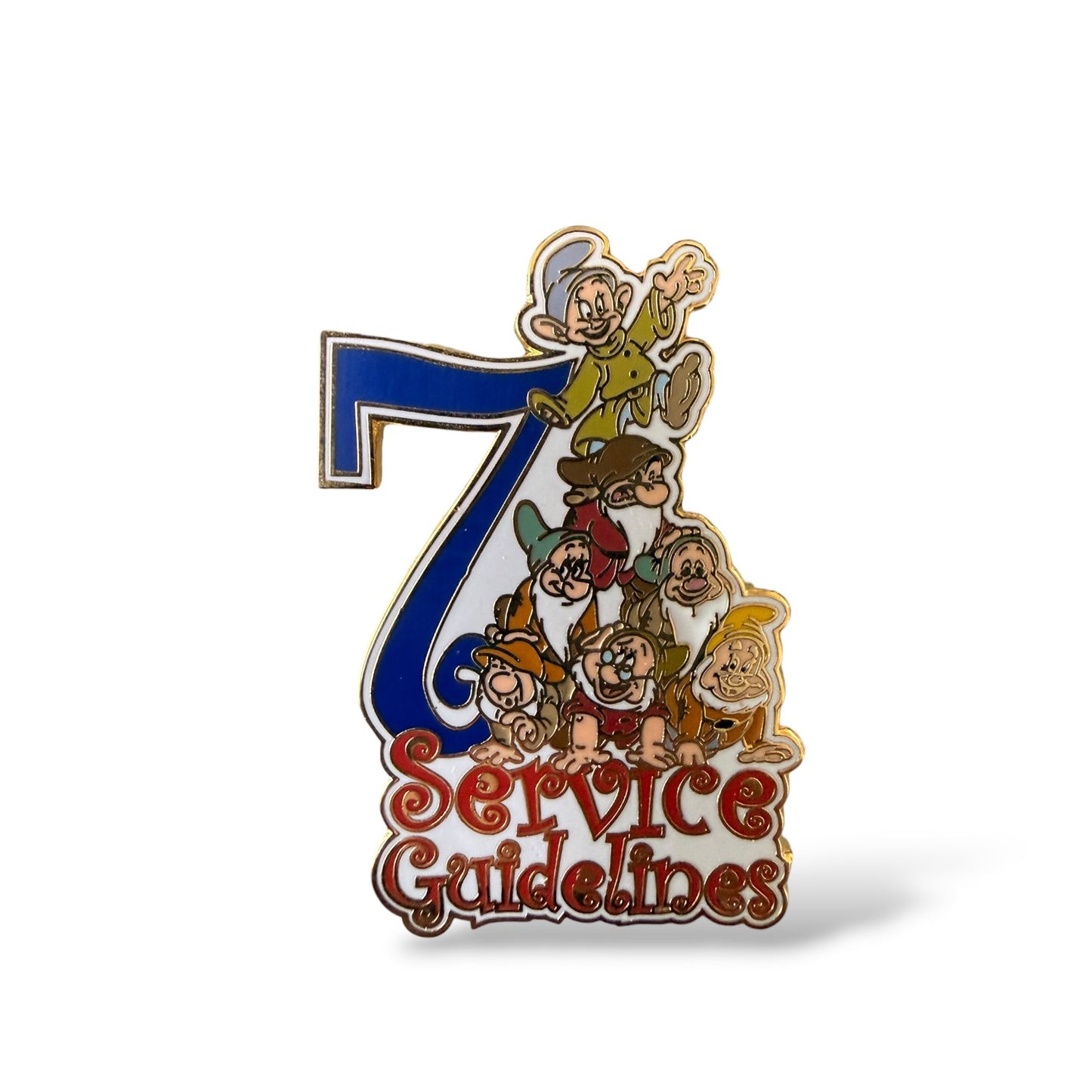DEC Snow White's Seven Dwarfs 7 Service Guidelines Cast Award Pin