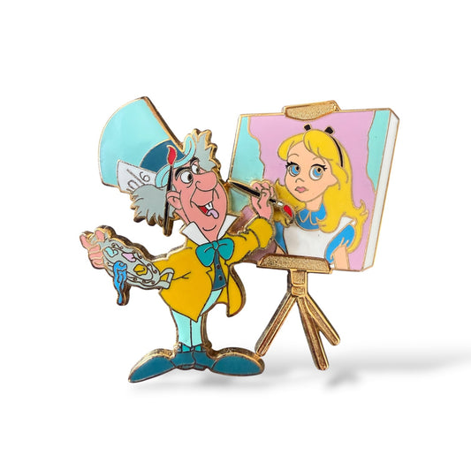 DSSH Alice in Wonderland Artist Mad Hatter and Alice Pin
