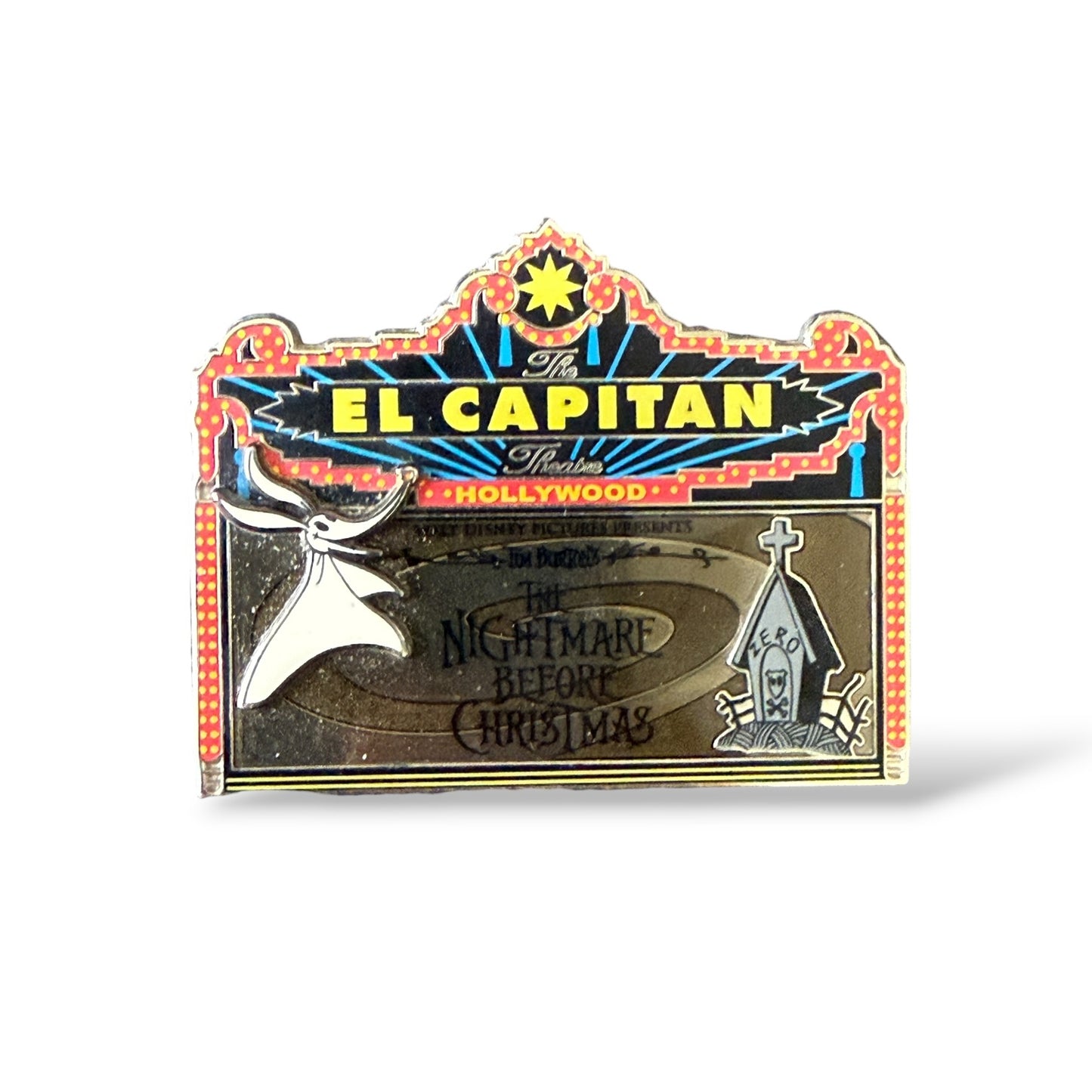 DSSH Nightmare Before Christmas Zero Marquee Pin