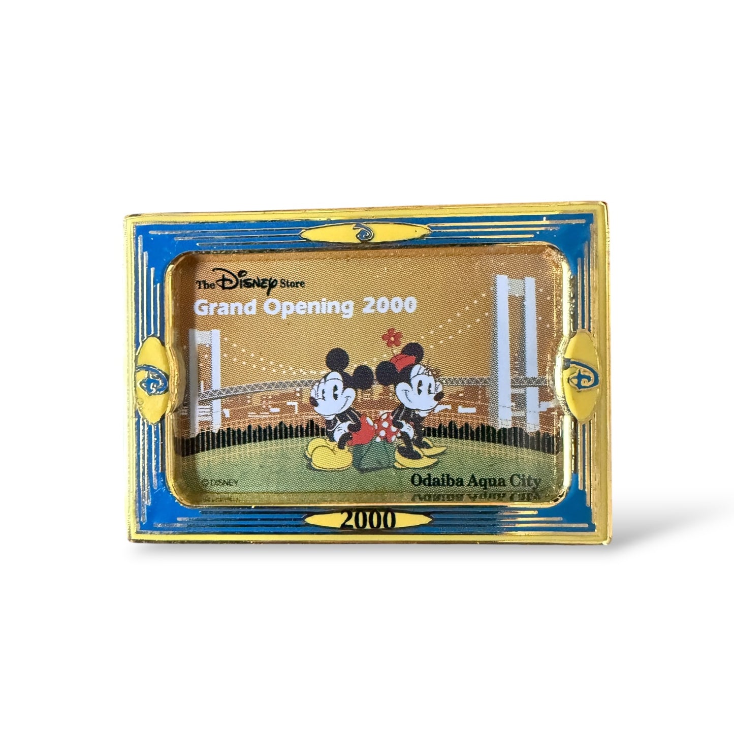 JDS Grand Opening Telephone Card Mickey and Minnie Nagoya Bay City 1999 Pin
