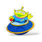WDI Little Green Men Blue Saucer Pin