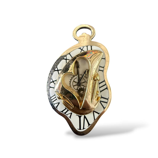 DSSH Alice Through the Looking Glass Gold Mad Hatter Clock Pin