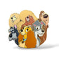 WDI Character Clusters Lady and The Tramp Pin
