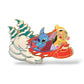 Disney Shopping Snow Lilo and Stitch Flying Spaceship Pin