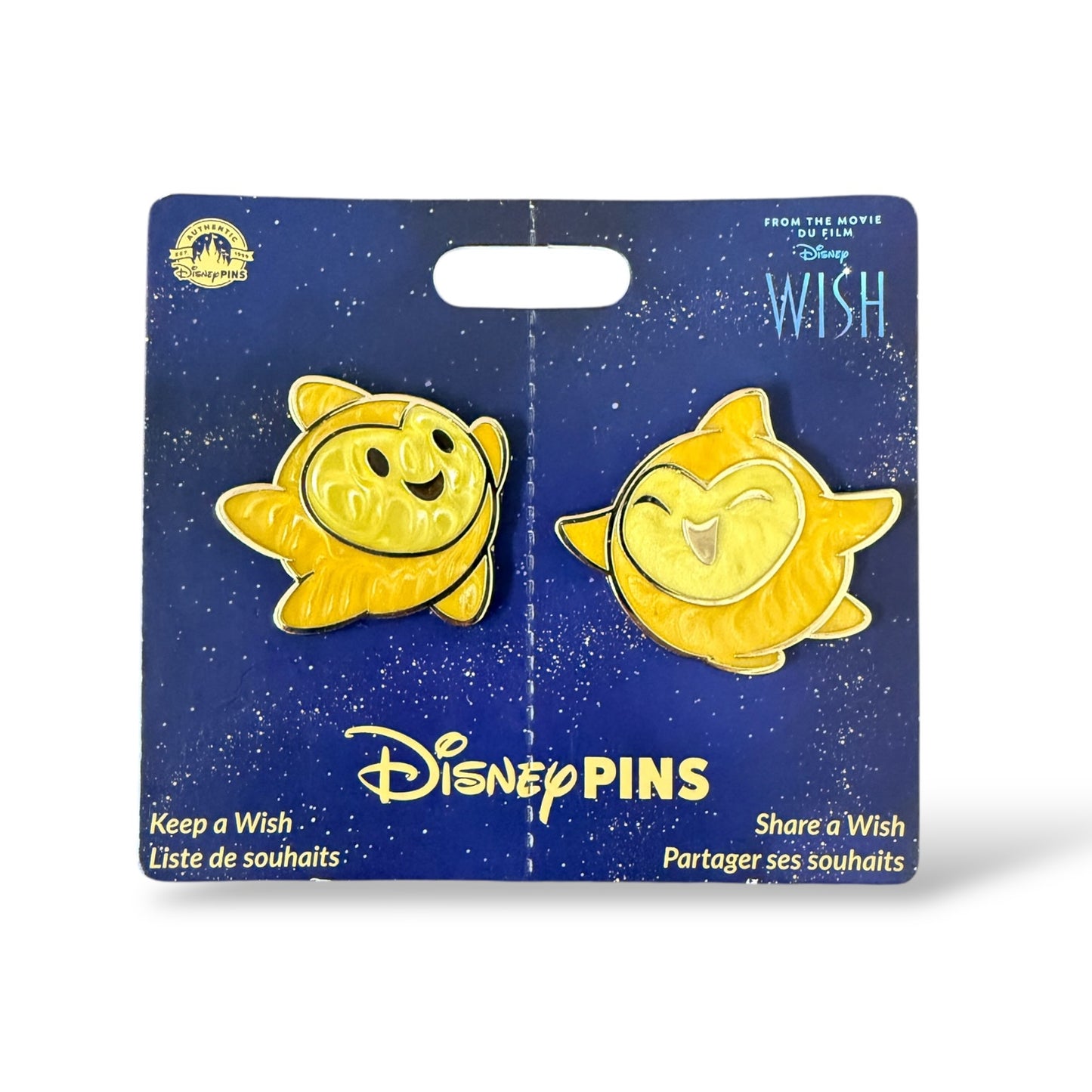 Disney Store Keep a Wish Share a Wish Star Pin Set