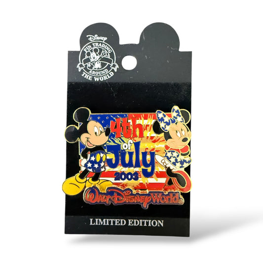 DEC Mickey and Minnie Walt Disney World 4th of July 2003 Pin