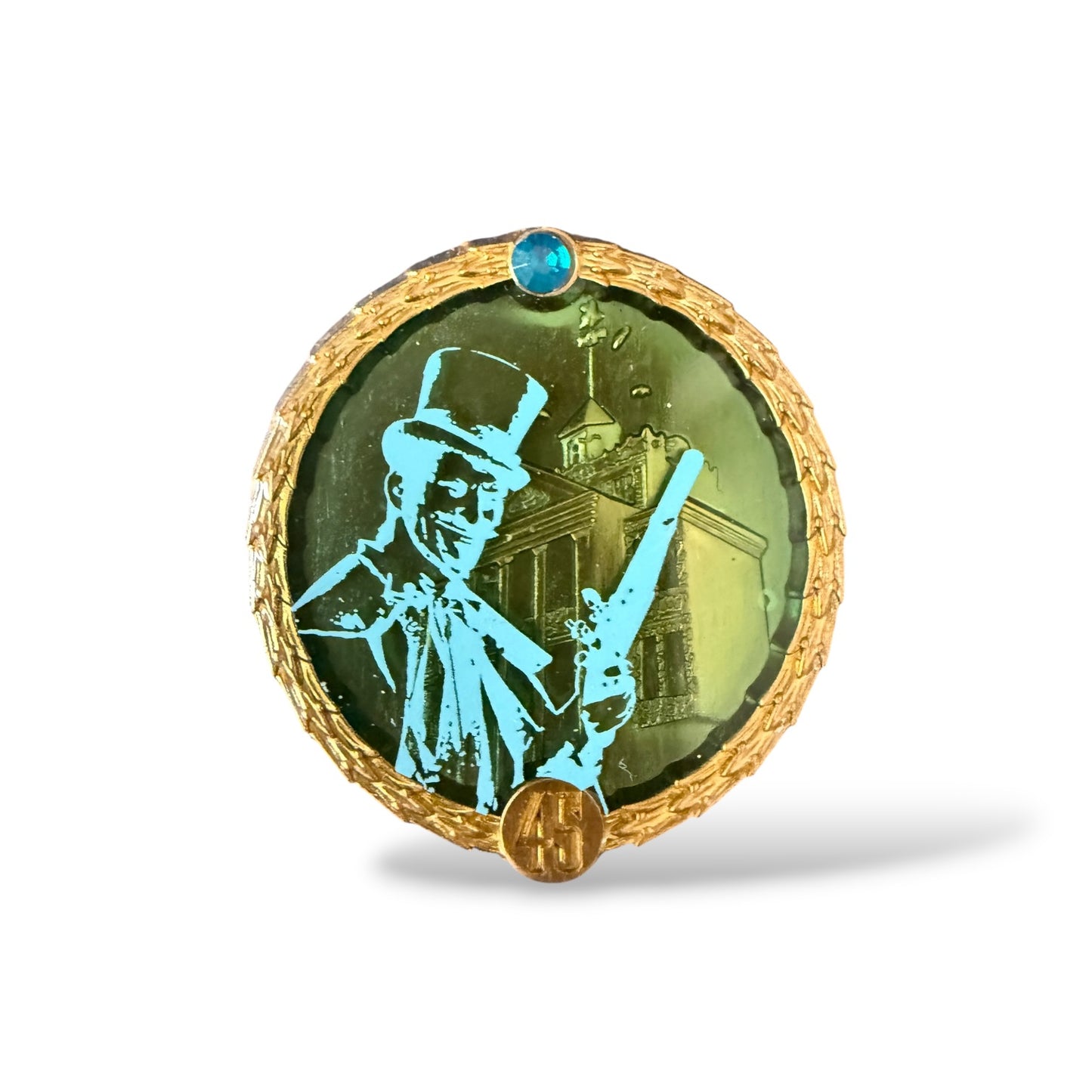 DLR Haunted Mansion 45th Anniversary Mystery Dueler Raised Gun Pin