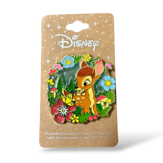 Disney Parks Bambi Floral Portrait Pin