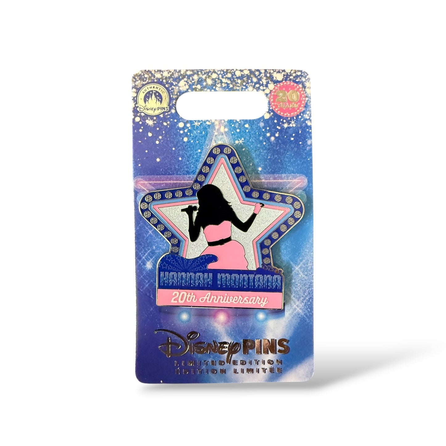 Disney Parks Hannah Montana 20th Anniversary Singing in Concert Pin