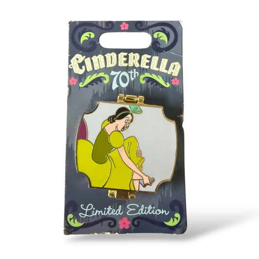 Disney Parks Cinderella 70th Anniversary Glass Slipper Stepsisters Hinged Pin