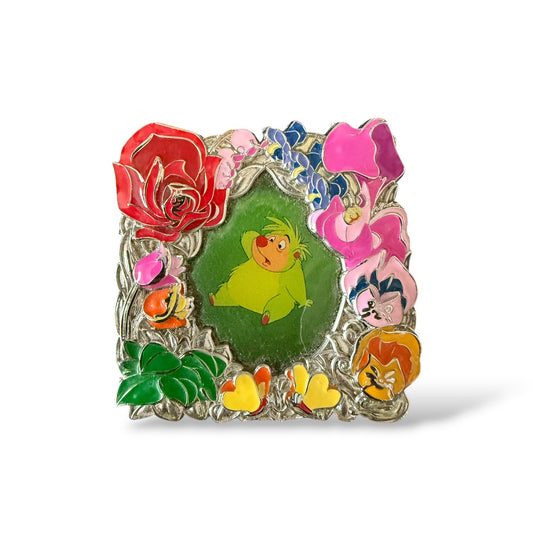 Disney Store Park Pack Alice in Wonderland Hedgehog Flower Frame Pin