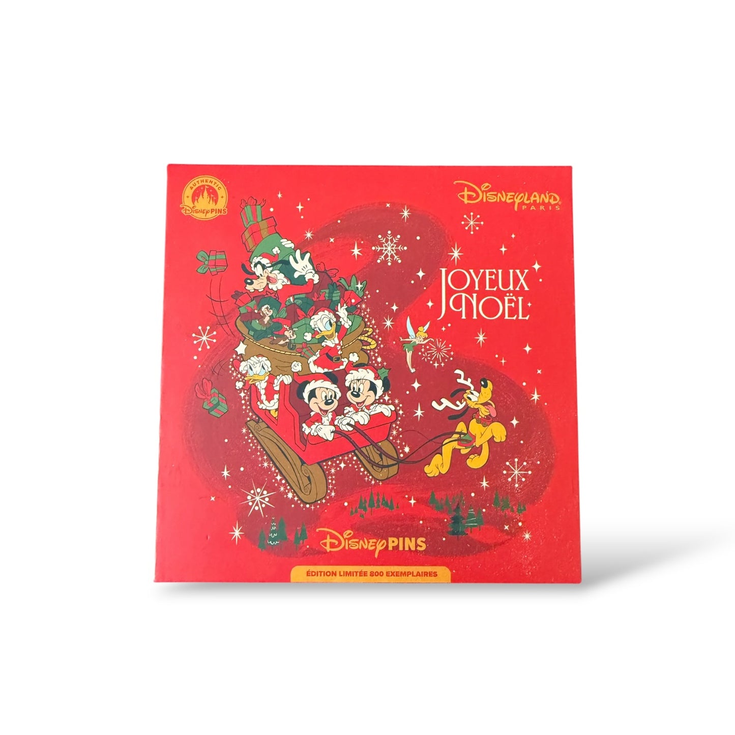 DLRP Mickey and Friends in a Sleigh Christmas 2025 Jumbo Pin