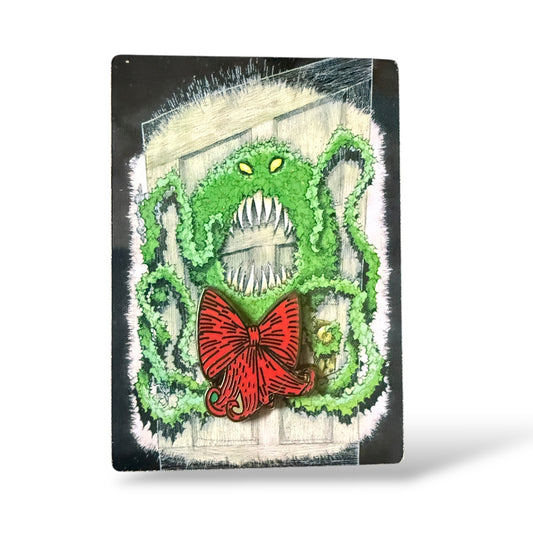 DLR Haunted Mansion Holiday 2001 Stretching Portrait Evil Wreath Pin
