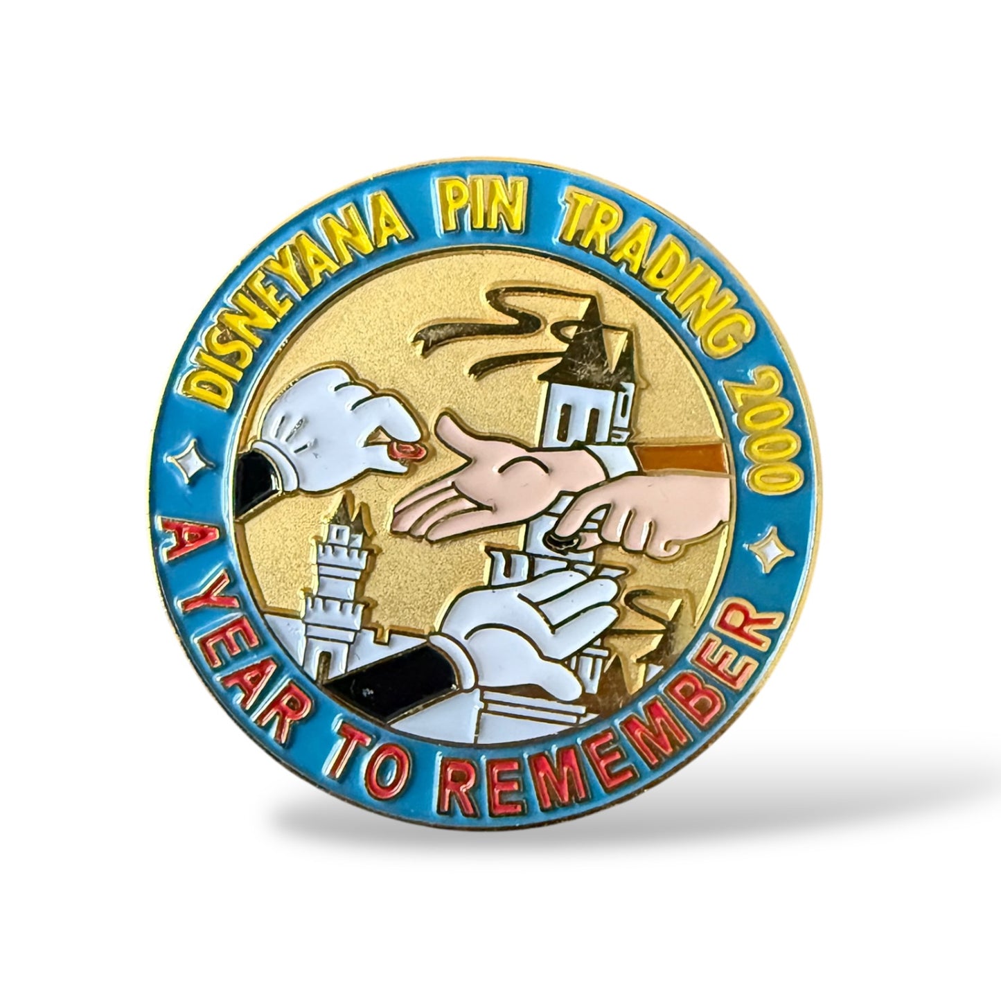A Year To Remember Disneyana Pin Trading 2000 Gold and Blue Fantasy Pin