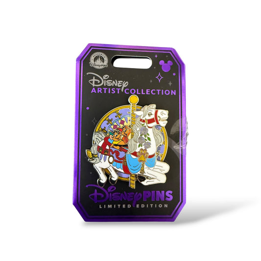 Disney Parks Artist Collection 2026 Carrousel Horse with Jaq and Gus Pin
