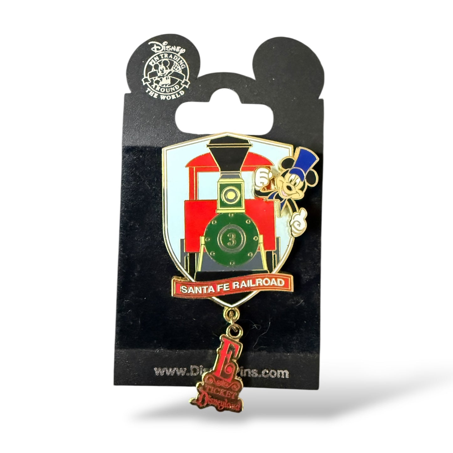 DLR Disneyland E-Ticket Collection Sante Fe Railroad Pin
