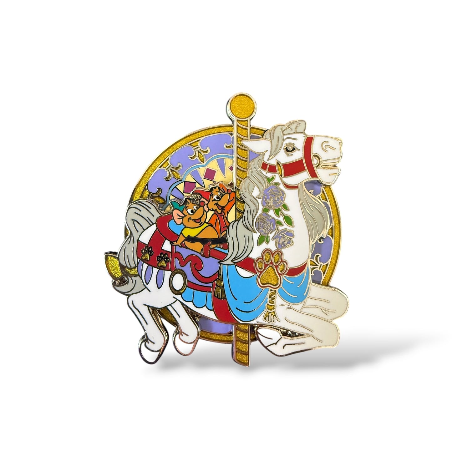 Disney Parks Artist Collection 2026 Carrousel Horse with Jaq and Gus Pin